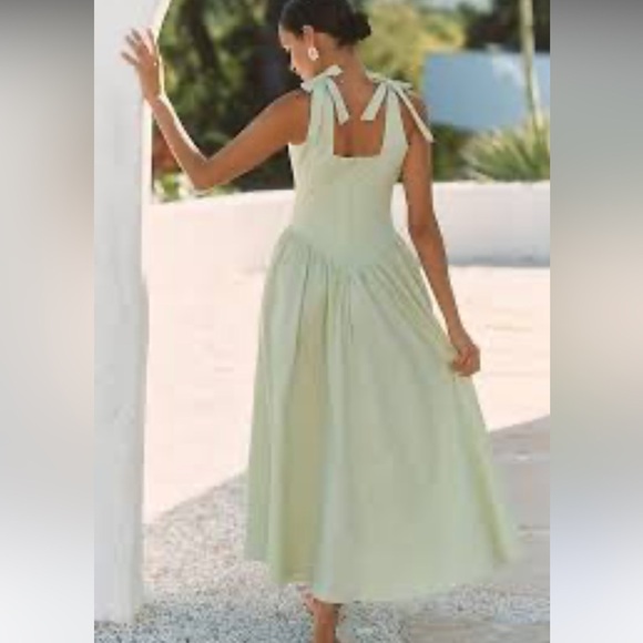 Anthropologie Peixoto Harlow Sleeveless Drop-Waist Maxi Dress Mint Green - Picture 15 of 15